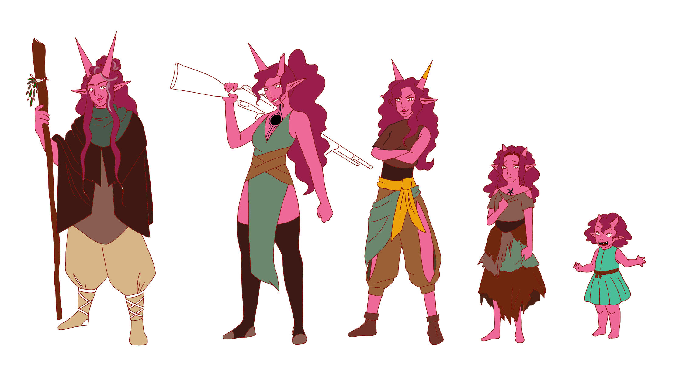 Character Different Ages